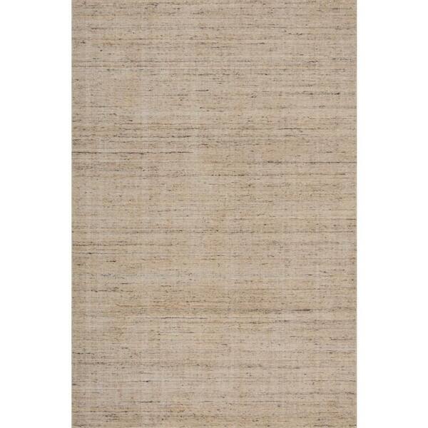 Elanisse Solid Wool Area Ivory 9 ft. x 12 ft. Indoor Area Rug