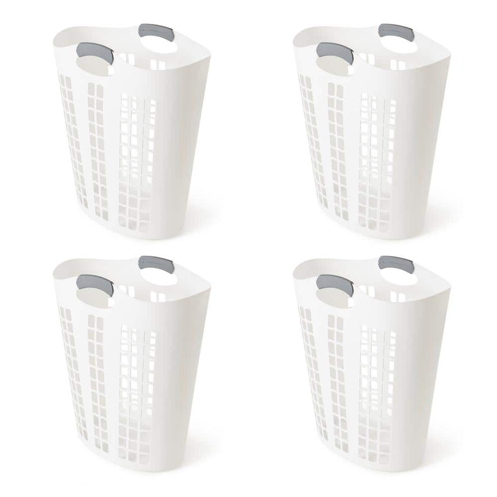 Honey-Can-Do 2 Piece Count Plastic Laundry Basket in the Laundry Hampers &  Baskets department at