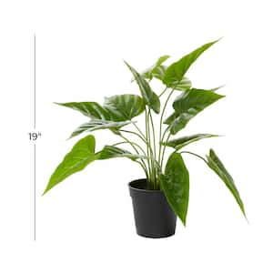 17 in. H Sweetheart Artificial Plant with Realistic Leaves and Black Plastic Pot