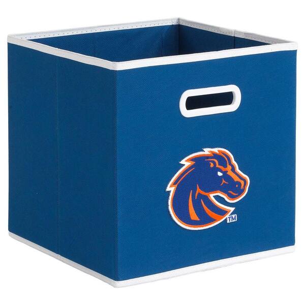 Unbranded College STOREITS Boise State University 10-1/2 in. W x 10-1/2 in. H x 11 in. D Blue Fabric Storage Drawer