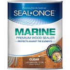 Seal-Once Marine 1 gal. Clear Premium Wood Sealer and Stain for Exterior Use
