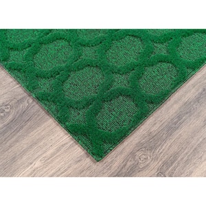 Garden Trellis Green 4 ft. x 6 ft. Indoor/Outdoor Area Rug