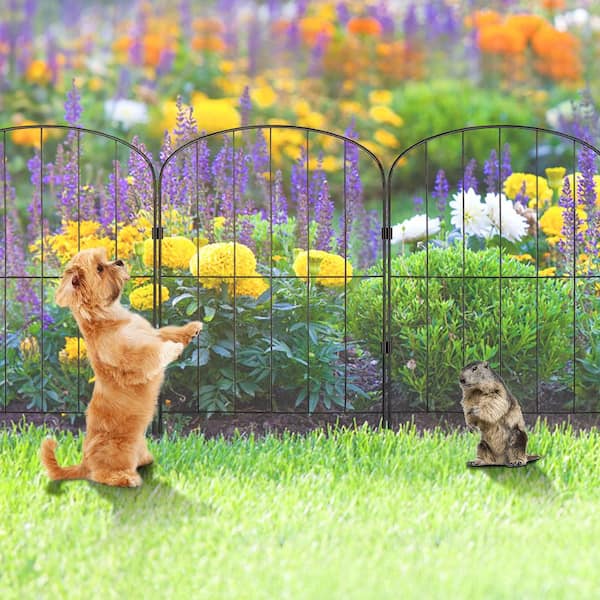 SKYSHALO Garden Fence, No Dig Fence Animal Barrier Fence