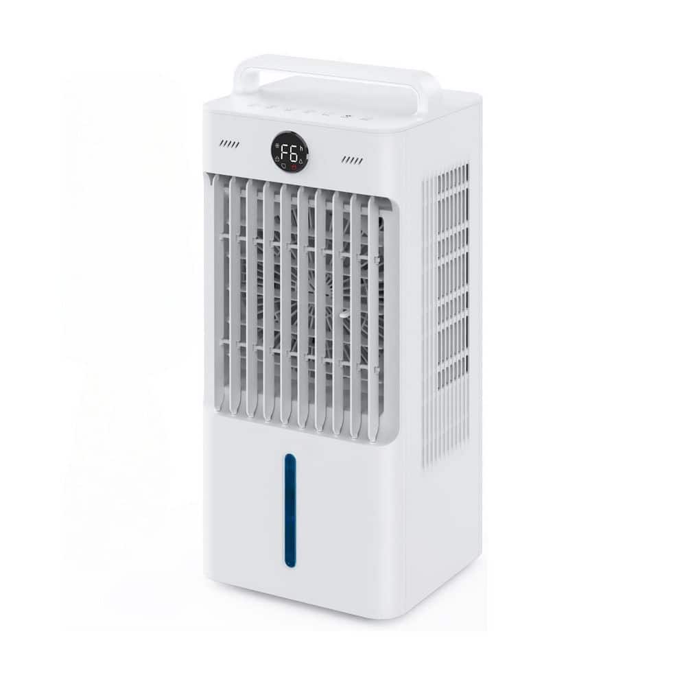 12 H Timer 3-in-1 Portable Air Conditioner Evaporative Cooler w 2.64Gal Tank, 3-Modes, 6-Speeds, Remote, Cools 270 sq ft price history on PriceWatchPro