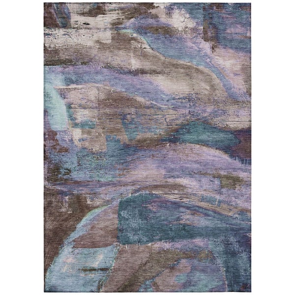 Addison Rugs Chantille Machine Washable Indoor/Outdoor Abstract ACN2040 Mocha 2 ft. 6 in. x 3 ft. 10 in. Area Rug