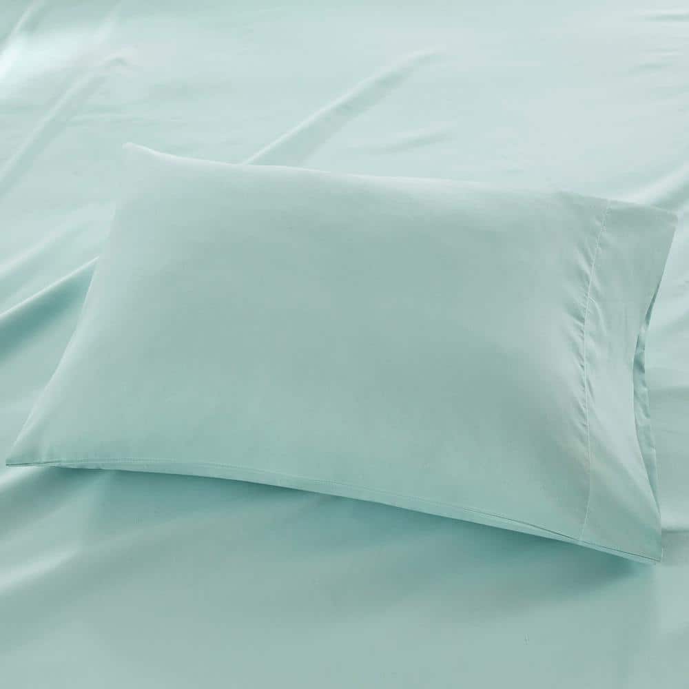 White Twin Deep Pocket Cotton Microfiber Sheet Set