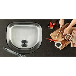 Undermount Stainless Steel 23 in. Single Bowl Kitchen Sink