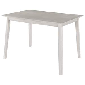 Light Grey Exquisite Waterproof Farmhouse Rustic Wood Kitchen Dining Table (44.00 in. L X 31.00 in. W X 30.00 in. H)