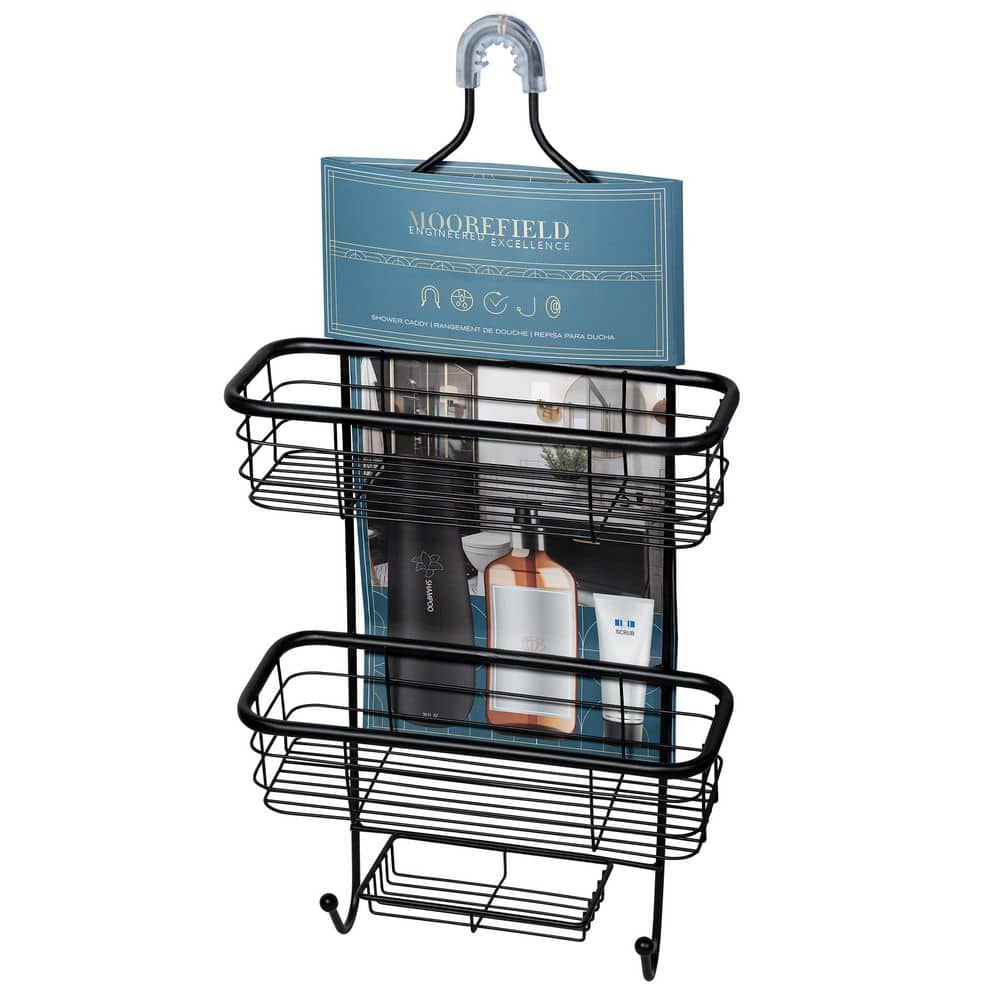 3 Tier Over the Shower Caddy with Tubular Accents in Matte Black price history on PriceWatchPro