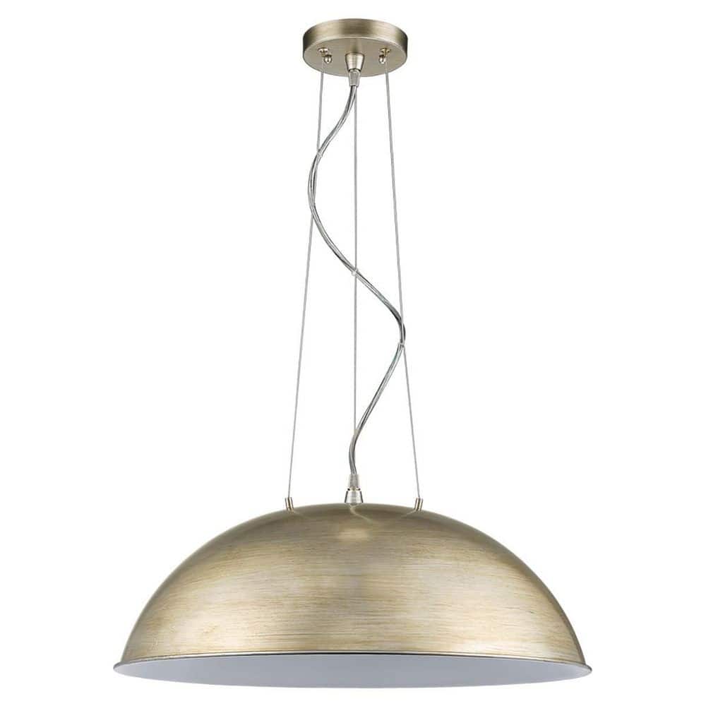 60-Watt 1-Light Goldtone Pendant Light with Metal, No Bulbs Included price history on PriceWatchPro