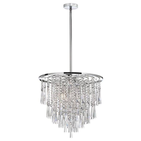 Radionic Hi Tech Josephine 8-Light Polished Chrome Crystal Chandelier