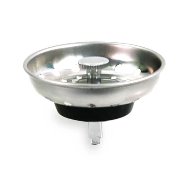 2pc Kitchen Waste Stainless Steel Sink Strainer Plug Drain Filter Basket-S1/_ATF