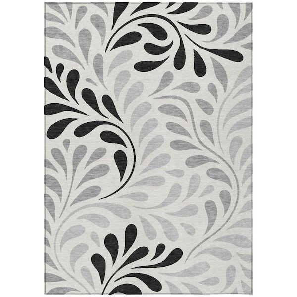 Chantille Machine Washable Indoor/Outdoor Abstract ACN2411 Ivory 3 ft. x 4 ft. Area Rug