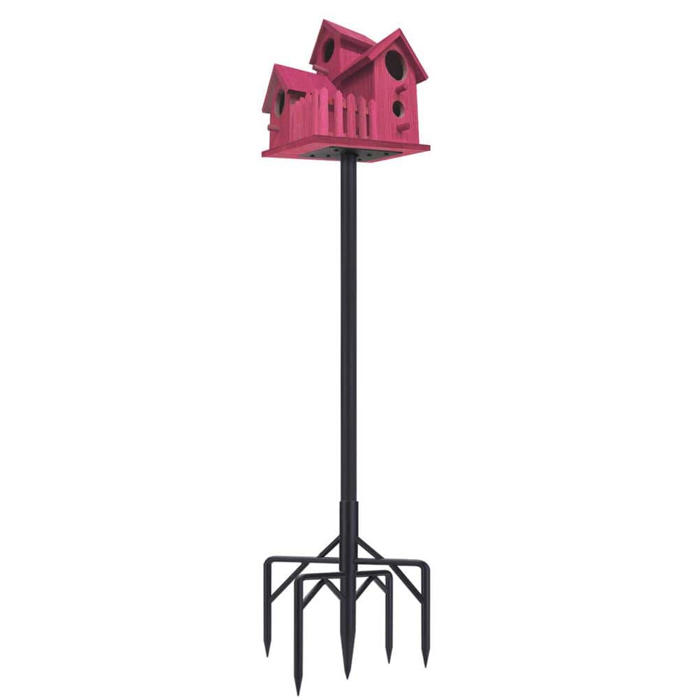 95 in. Adjustable Bird House Pole Bird Feeder Stand (1-Pack)