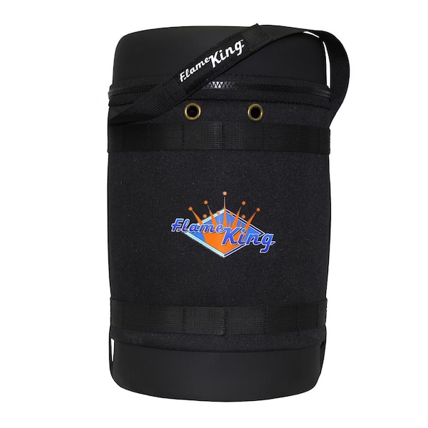 Gas Hauler for 5 lbs. Propane Tank-Insulated Protective Carry Case, Black