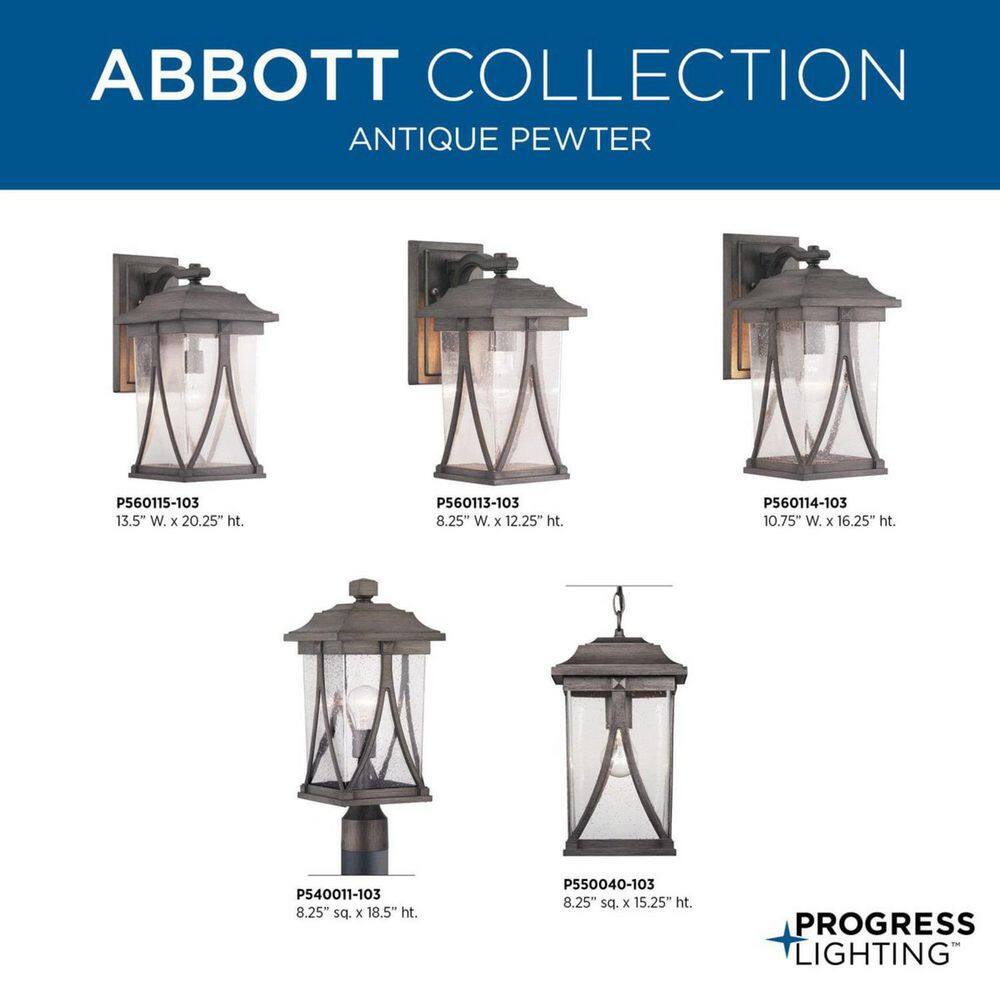 Antique Pewter Outdoor Lantern with Clear Seeded Glass Shade