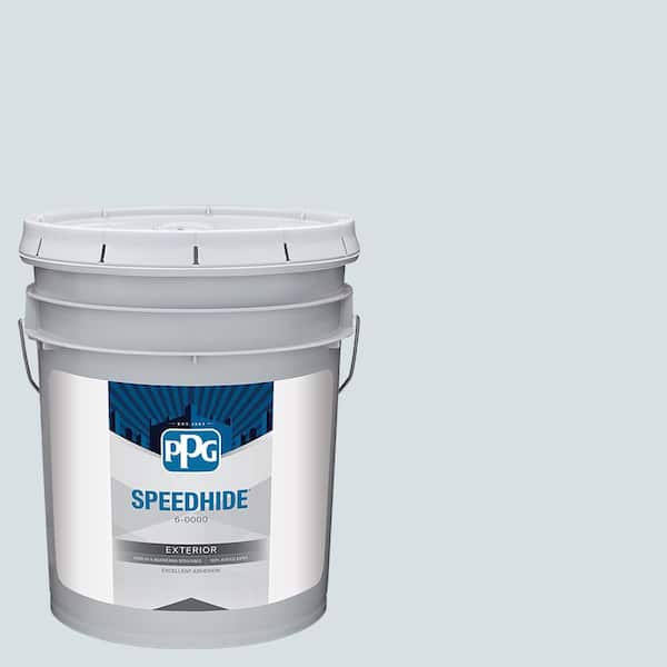 SPEEDHIDE 5 gal. PPG1153-3 Blue Smoke Flat Exterior Paint
