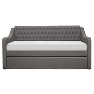 Afton Gray Twin Daybed with Pull-Out Trundle