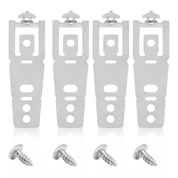Dishwasher Countertop Mounting Bracket Kit with Screws, Secure Fit, Easy Install, 4 Pack