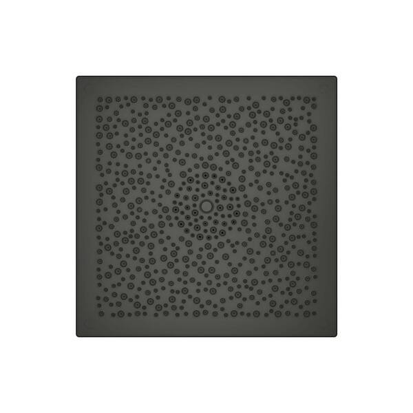 KOHLER Real Rain 1-Spray Patterns 2.5 GPM 19 in. Ceiling Mount Fixed Shower Head in Thunder Grey