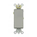 15 Amp Decora Plus Commercial Grade Single Pole Rocker Switch, Gray