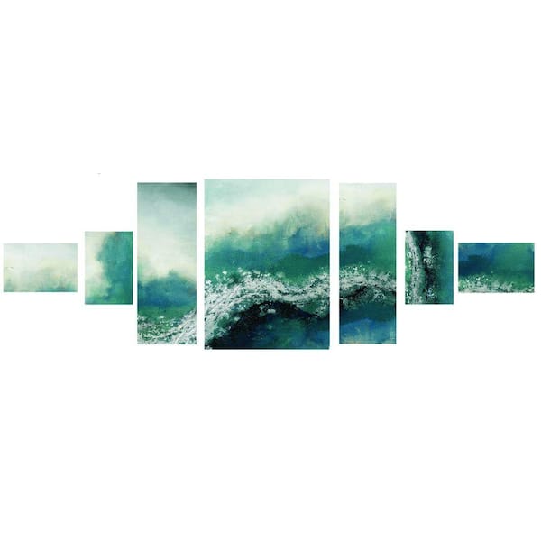 Yosemite Home Decor 32 in. x 81 in. "Wave Me Over" Printed Canvas Wall Art