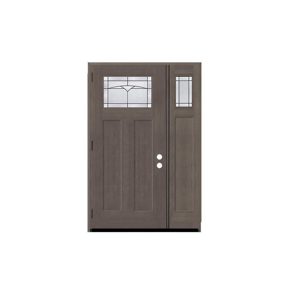 Regency 53 in. x 80 in. 1/4 TopL Horizon Glass RHOS Ashwd Fir Fiberglass Prehung Front Door w/14 in. - 1/4 Top SL 4-9/16 price history on PriceWatchPro