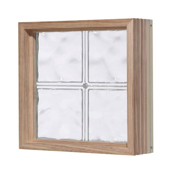 Pittsburgh Corning 24 in. x 56 in. LightWise Decora Pattern Aluminum-Clad Glass Block Window