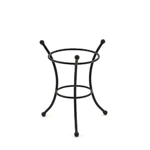 Multi-Use Stand for Planter, Birdbath, Ball, 11.25 in. Tall Black Powder Coat Finish