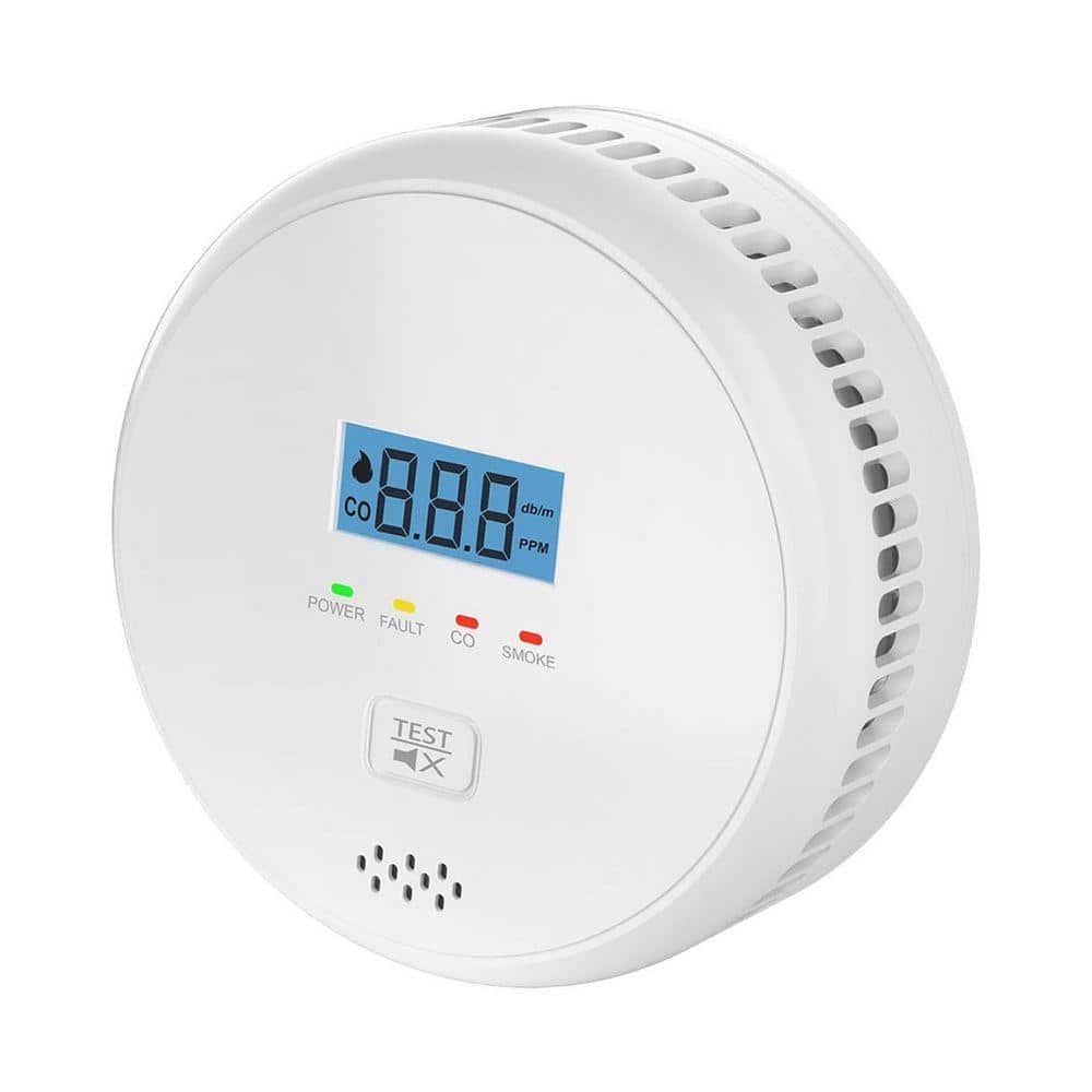 Smoke and Carbon Monoxide Detector Alarm with LCD Display and 85dB Warning for Home Kitchen Bedroom 1-Pack price history on PriceWatchPro