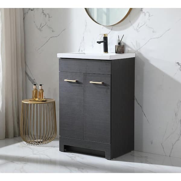 VAPSINT 24 in. W x 18 in. D x 34 in. H Free-standing Bath Vanity in ...