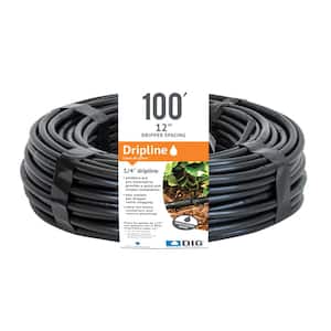 1/4 in. x 100 ft. Dripline with 12 in. Emitter Spacing