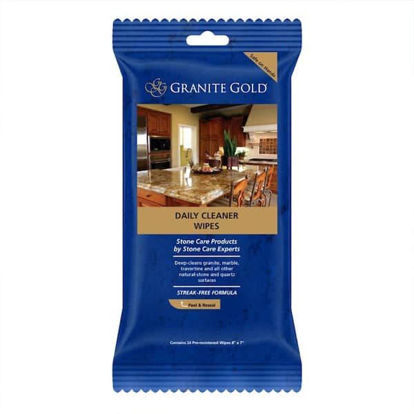 Granite Gold Daily Multi-Surface Countertop Cleaner Wipes for Granite, Quartz, Marble and More