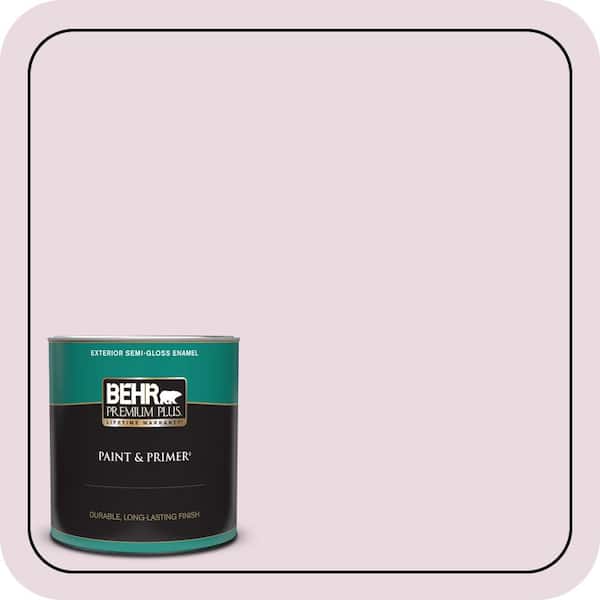 BEHR PREMIUM PLUS 1 qt. #S120-1 Wine Pairing Semi-Gloss Enamel Exterior Paint & Primer