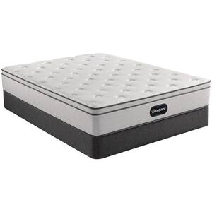 BR800 Twin XL Plush Euro Top 12.75 in. Innerspring Mattress Set with 9 in. Foundation