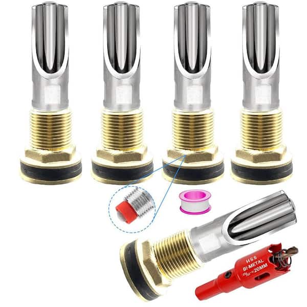 N/A Automatic Pig Nipple Drinkers Kit with Brass Connectors and Hole Opener for Livestock Watering Systems 5 Pack