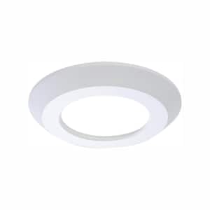 SLD 4 in. White Integrated LED Recessed Retrofit Ceiling Mount Light Fixture with 90 CRI, 4000K Cool White