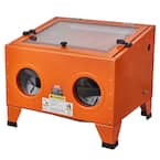 JEGS Bench Top Sand Blaster Cabinet - Portable Blasting Cabinet With 23" X 19" X 14" Work Area
