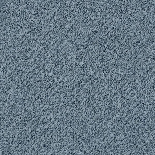 Lifeproof 8 in. x 8 in. Loop Carpet Sample - Lightbourne - Color Blue Sky