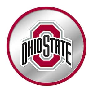 17 in. Ohio State Buckeyes Modern Disc Mirrored Decorative Sign