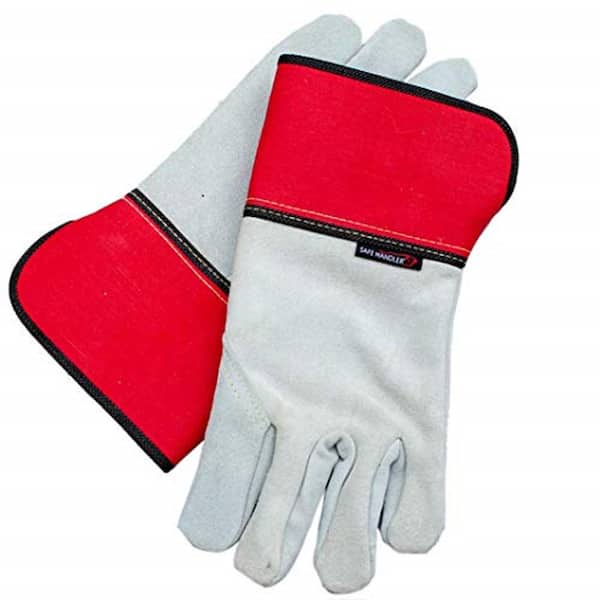 Safe Handler Performance Full Split, Leather Palm, Safety Work OSFM Leather Gloves (1-Pair)