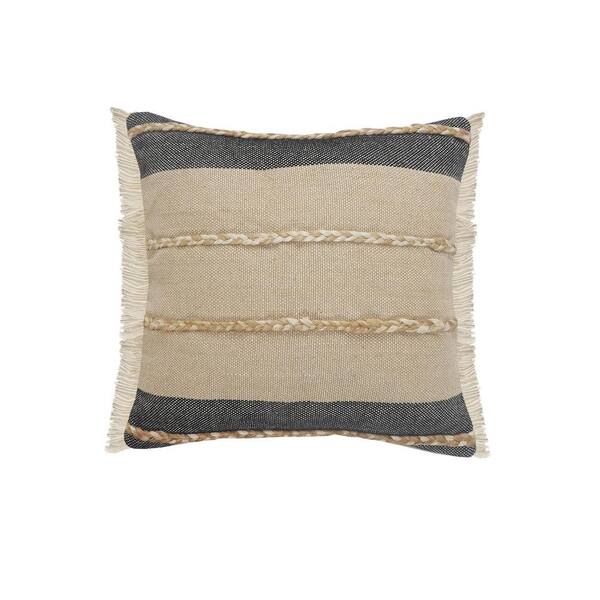 taupe throw pillow