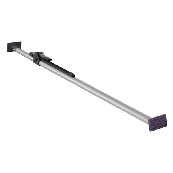 Cargo Bar, Ratcheting Cargo Bar Adjustable from 59 in. to 73 in., Heavy-duty Steel Cargos Stabilizer with Foot Pads