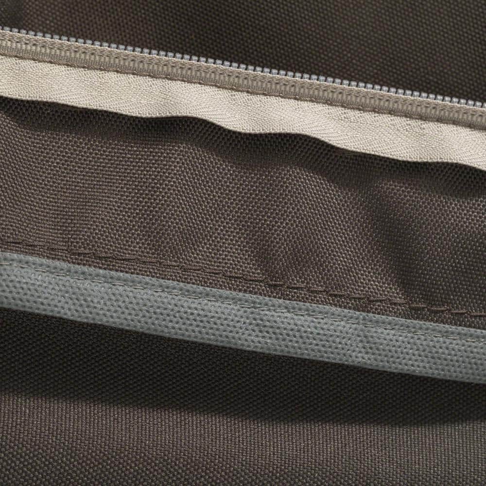 Espresso Polyester Square Outdoor Patio Seat Cushion Cover