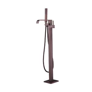 Camari Single-Handle Freestanding Tub Faucet with Hand Shower in Oil Rubbed Bronze