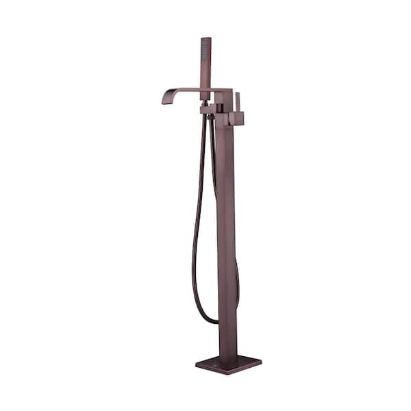 Barclay Products Camari Single-Handle Freestanding Tub Faucet with Hand Shower in Oil Rubbed Bronze