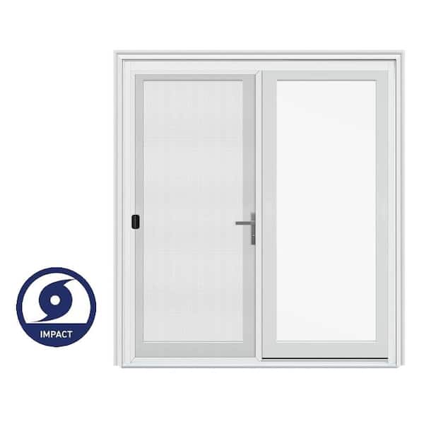 JELD-WEN 72 in. x 80 in. F4500 Left-Hand/Inswing Primed Fiberglass
