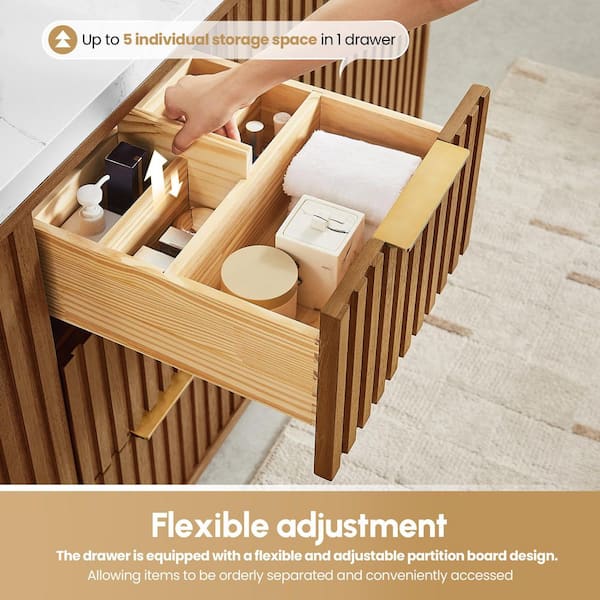 ROSWELL Bangkok 72 in.W x 22 in.D x 33.8 in.H Double Sink Bath