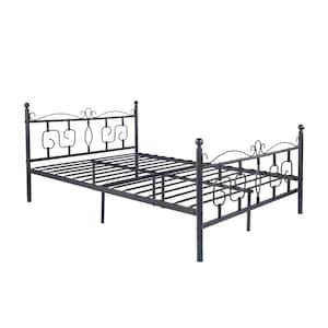 Conway Double Size Black Metal Bed Frame