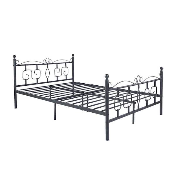 Black Metal Bed Frame Conway Db, Double Metal Bed Frame Size